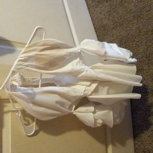 Back out , ruffled Shirt